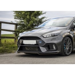 Накладка сплиттер на передний бампер Вар3 на Ford Focus III RS рестайл